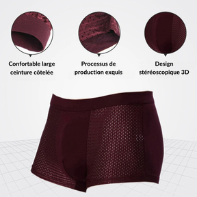 Kit de 10 Boxers en Fibre de Bambou - Légers et Confortables