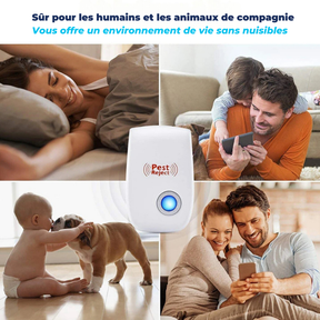 Repelente Multi-Pragas Électronique Pest Reject Original - [AUJOURD'HUI SEULEMENT : ACHETEZ 1, OBTENEZ 2] | Protégez votre maison et votre environnement de manière définitive avec sécurité et praticité.