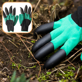 Gants de jardinage avec griffes en plastique