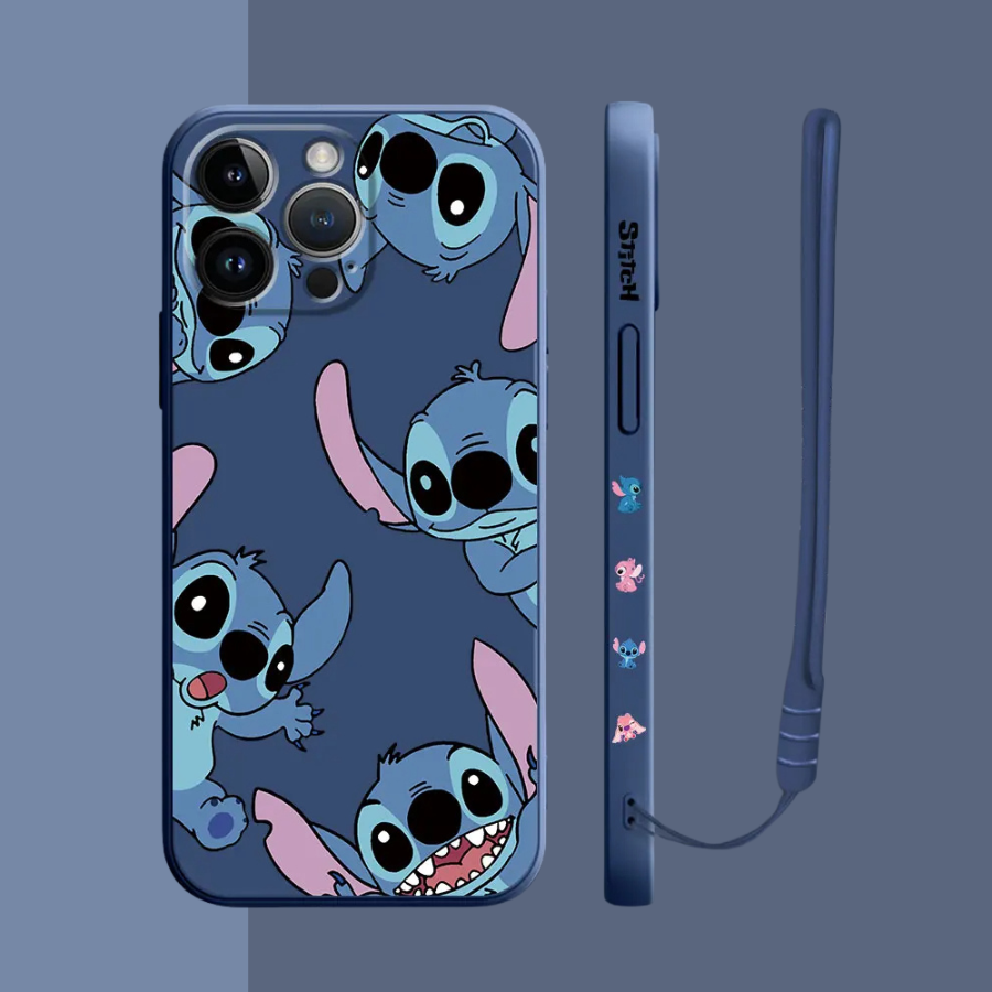 Coque iPhone Stitch Lovers - Étui de Haute Protection avec Cordon Offert