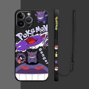 Housse iPhone Pokémon Classique - Coque Haute Protection avec Cordons Offerts