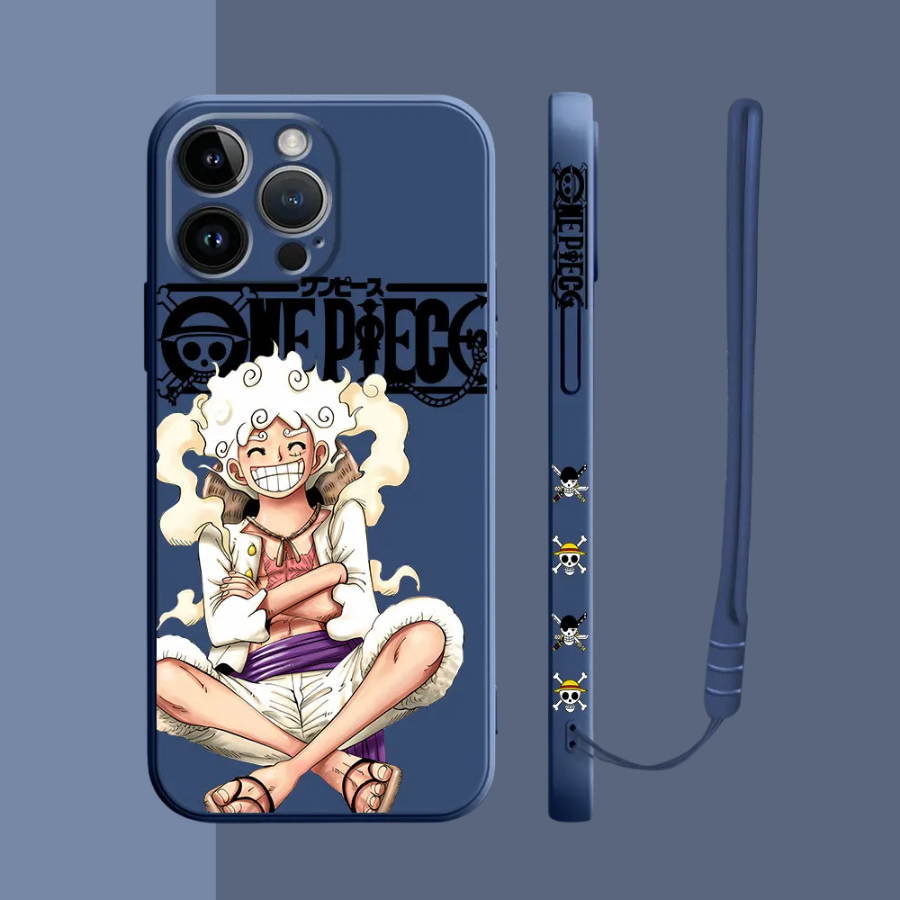 Coque iPhone One Piece Luffy - Coque de Haute Protection avec Cordonnette Offerte