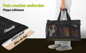 Sac de Transport Animaux Respirant - Caisse de Transport Pliable - Chats, Chiens et Animaux de Compagnie