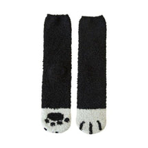 Chaussettes chaudes pattes de chat hiver