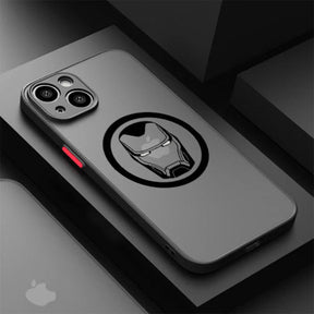 Coque iPhone Logo Translucide des Super-Héros Marvel - Étui de Haute Protection et Résistance