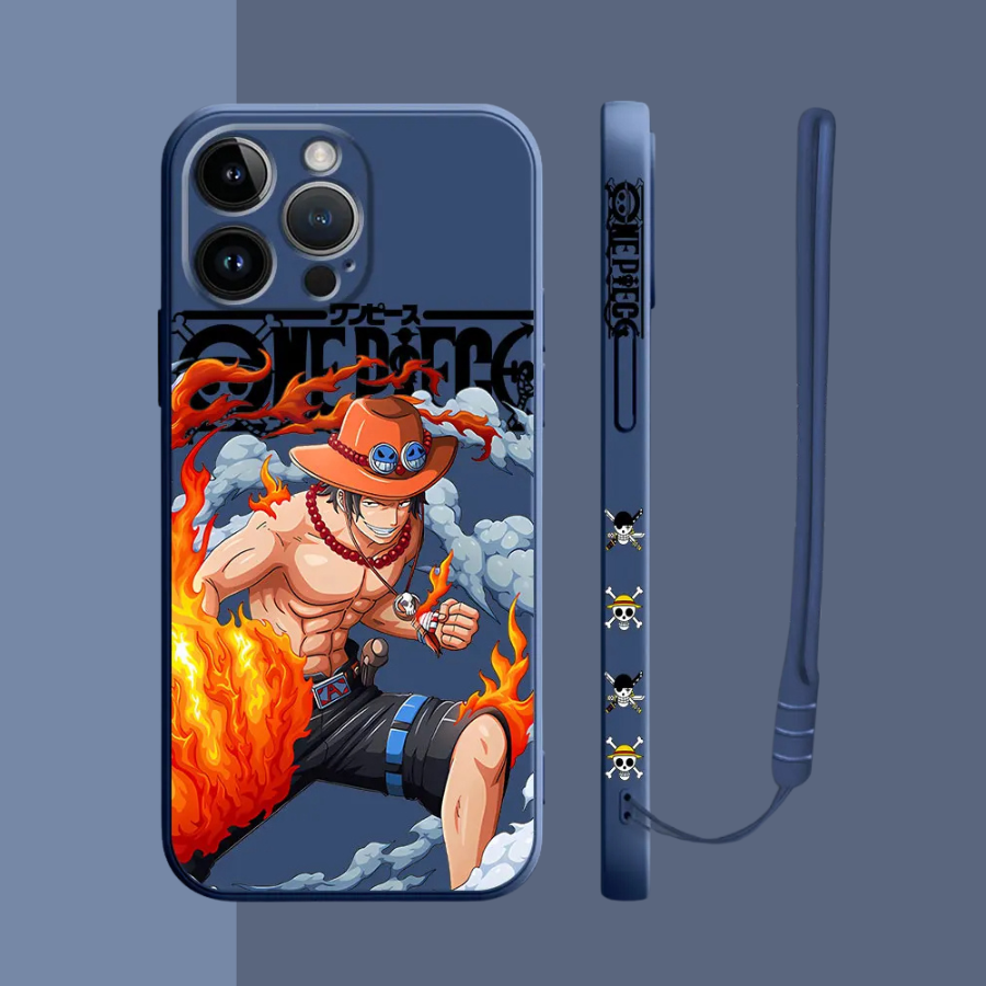 Coque iPhone One Piece Luffy - Coque de Haute Protection avec Cordonnette Offerte