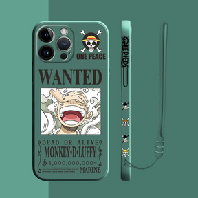 Coque iPhone One Piece Luffy Recherché - Étui de Haute Protection avec Cordon Offert