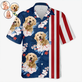 Chemise Hawaïenne Personnalisée "C'est l'Été et le Moment de Voyager" - Pour Chiens et Chats - Cadeau d'Été Personnalisé, Cadeau pour Propriétaires et Amoureux des Animaux