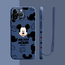 Coque iPhone Mickey Mouse et Minnie - Étui de Haute Protection avec Cordon Offert