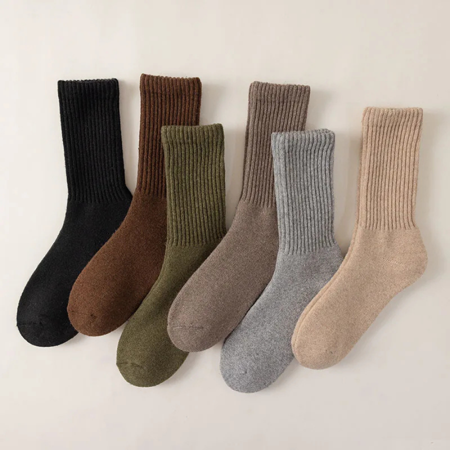 Chaussettes en Coton Péruvien Peigné Mi-Mollet | Liquidation 50% de réduction + LIVRAISON GRATUITE