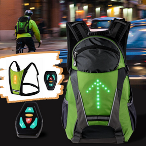 Gilet de cyclisme réfléchissant avec LED de signalisation