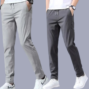 Pantalon Ultra Tech Slim Fit |Tissu extensible et respirant pour un confort total en toute occasion [Aujourd'hui seulement, achetez-en 1 et obtenez-en 2]