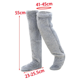 Chaussettes Douillettes Doublées en Polaire - Couvre la Jambe