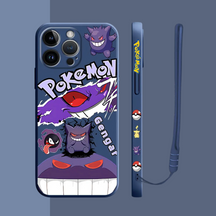 Housse iPhone Pokémon Classique - Coque Haute Protection avec Cordons Offerts