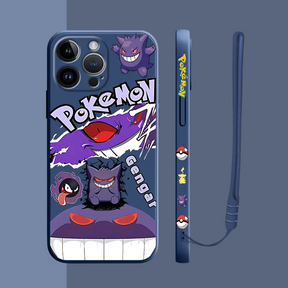 Housse iPhone Pokémon Classique - Coque Haute Protection avec Cordons Offerts