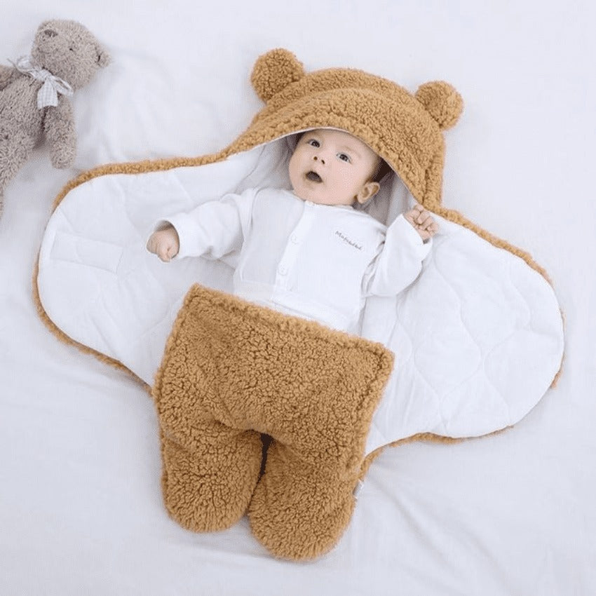 Couverture pour bébé gigoteuse Ours Dormeur (0 à 9 mois) - DERNIÈRES PIÈCES EN PROMOTION D'HIVER