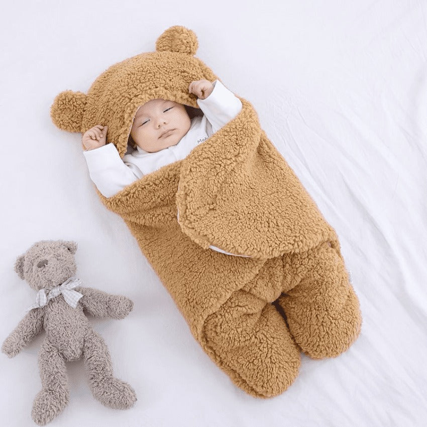 Couverture pour bébé gigoteuse Ours Dormeur (0 à 9 mois) - DERNIÈRES PIÈCES EN PROMOTION D'HIVER