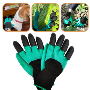 Gants de jardinage avec griffes en plastique