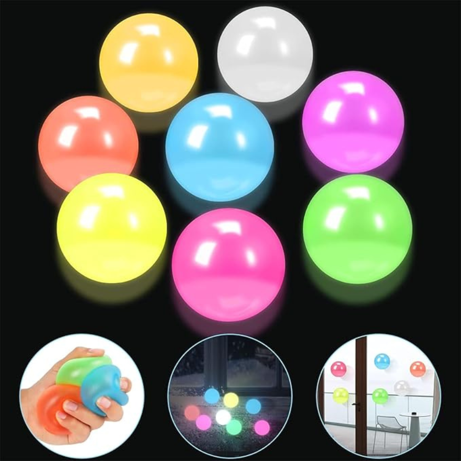 Boulettes Lumineuses Collantes - Antistress et Amusantes