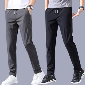 Pantalon Ultra Tech Slim Fit |Tissu extensible et respirant pour un confort total en toute occasion [Aujourd'hui seulement, achetez-en 1 et obtenez-en 2]