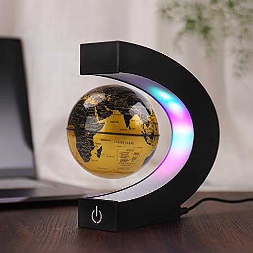 Globe Flottant Magnétique LED : Explorez le Monde avec Élégance et Mystère !