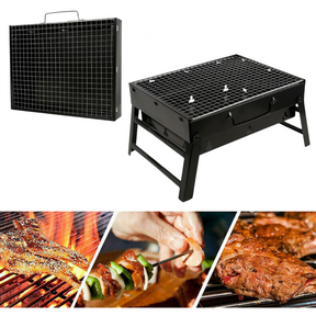 Barbecue pliable et portable avec poignée