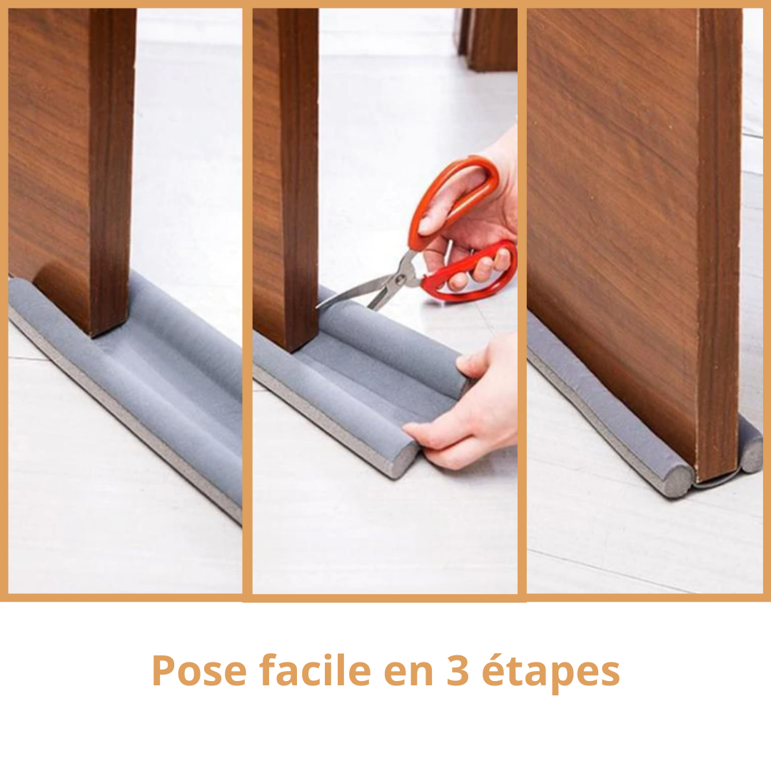 Bas de porte boudin d'isolation