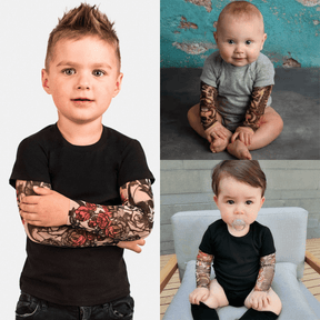 T-shirt / Body avec Faux Tatouage pour Enfants et Bébés - TATOUAGE BÉBÉ Amusant et Confortable