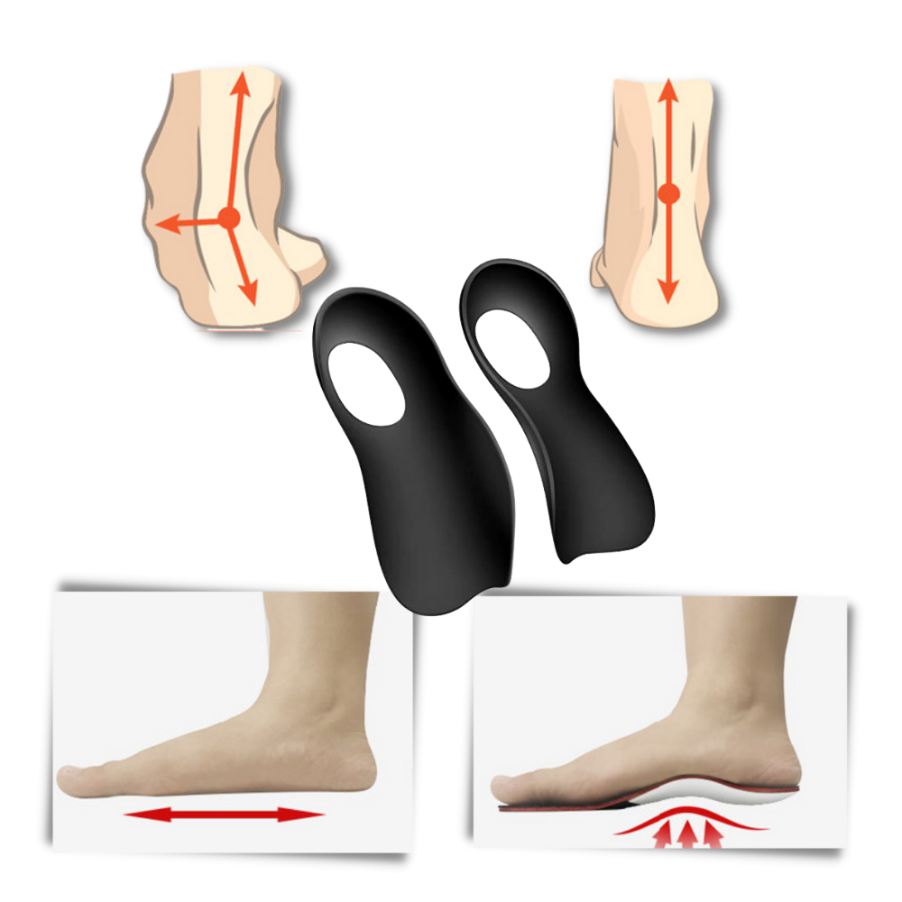 Semelles orthopédiques pour pieds plats