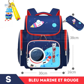 Sac à Dos Enfant Premium Imperméable Unisexe - Aventure Spatiale à l'École + Cadeau