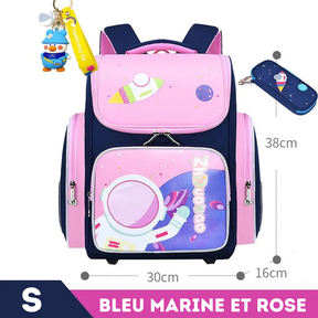 Sac à Dos Enfant Premium Imperméable Unisexe - Aventure Spatiale à l'École + Cadeau