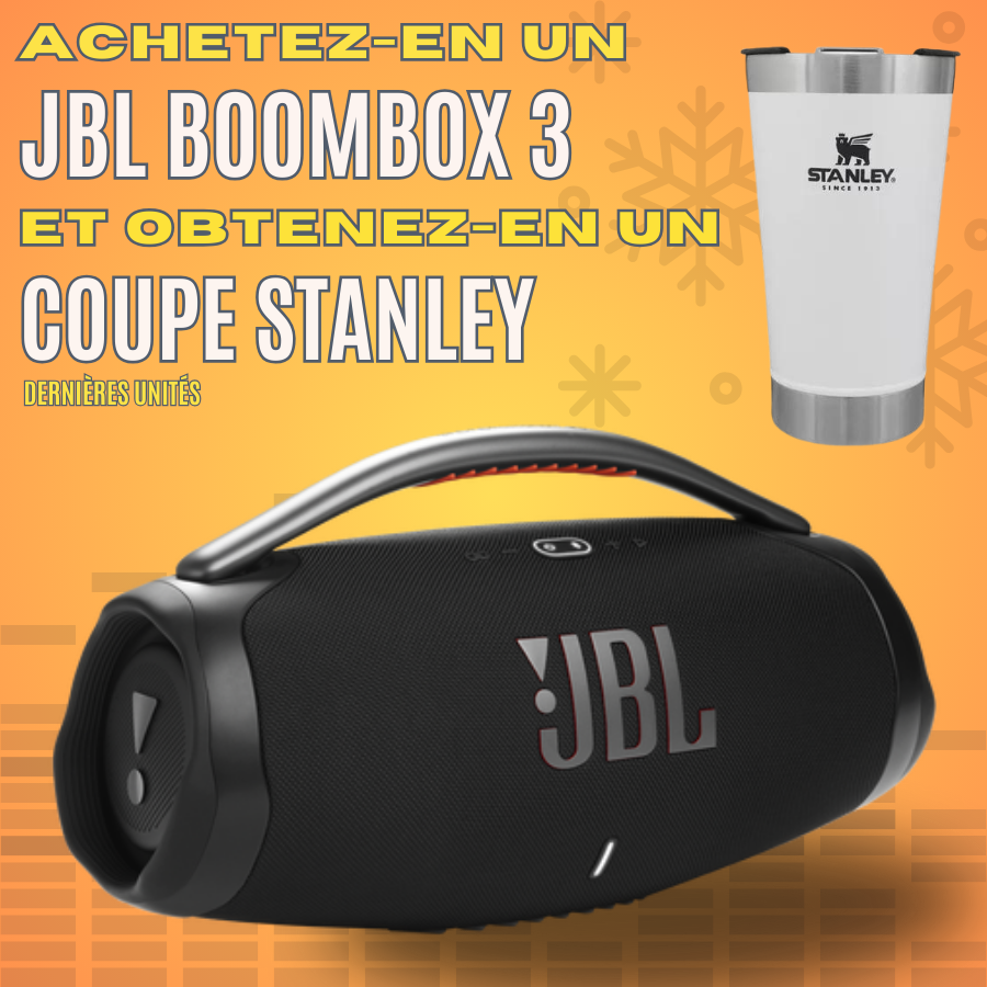 Kit JBL Boombox 3 + Gobelet Stanley Offert