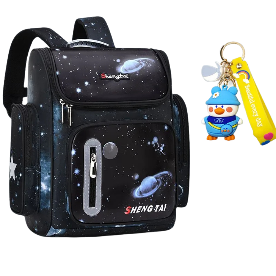 Sac à Dos Enfant Premium Imperméable Unisexe - Aventure Spatiale à l'École + Cadeau