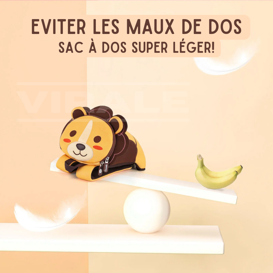 Sac à Dos Enfant Animaux 3D - Style et Amusement pour la Rentrée des Classes