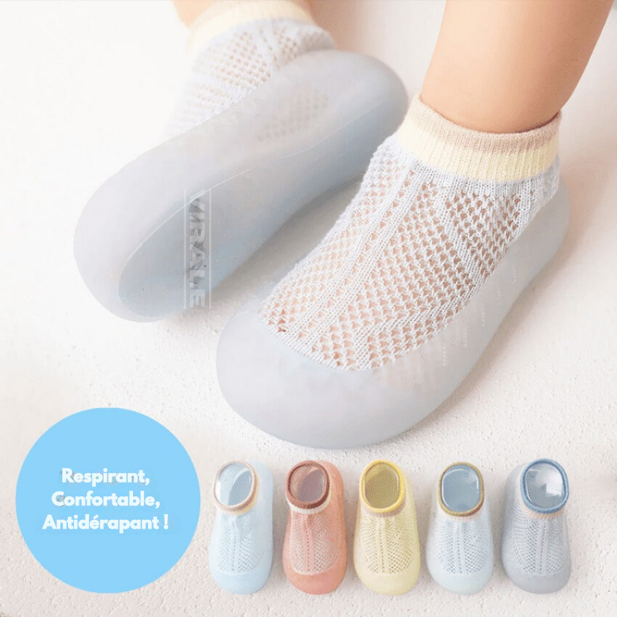 Chaussons d'Été Respirants BÉBÉ D'ÉTÉ - Pour Bébés et Enfants à 2,5 Ans Antidérapants