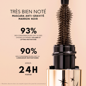 Mascara anti-gravité de haute qualité noir intense