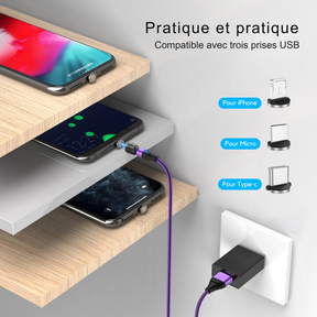 Chargeur iPhone/Android, ultra rapide avec technologie MagSafe | Chargez complètement votre téléphone portable en quelques minutes