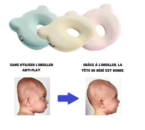 Oreiller pour bébé corrigeant et prévenant la plagiocéphalie (Anti Tête Plate) - TÊTE RONDE