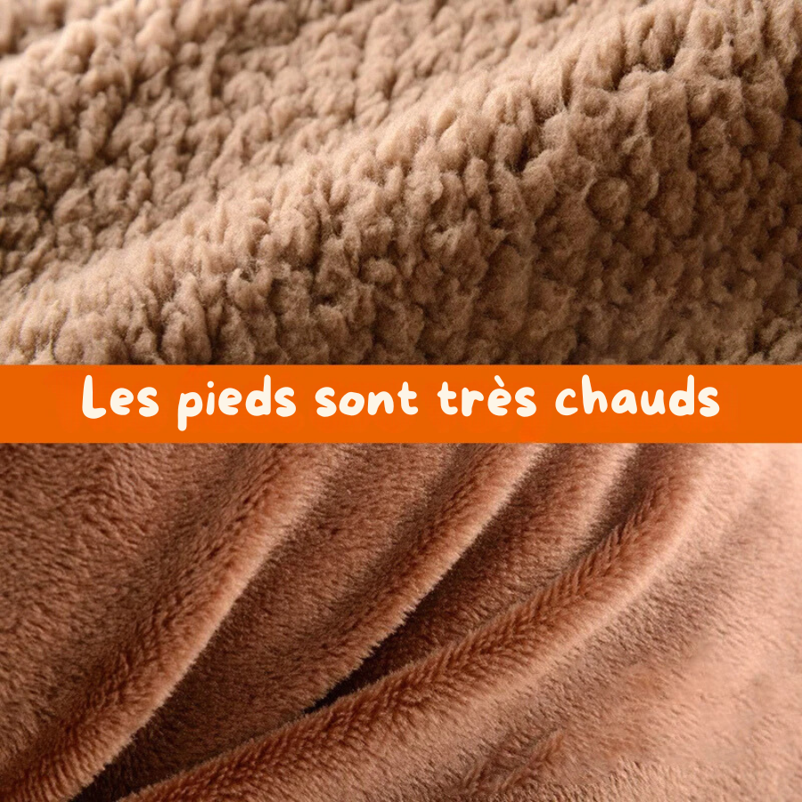 Chaussettes Douillettes Doublées en Polaire - Couvre la Jambe