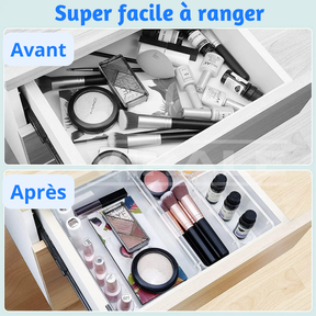 Kit d'Organisateurs en Acrylique Premium - Organisez Vos Tiroirs, Votre Maquillage et Bien Plus Encore avec Style et Praticité