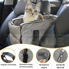 Siège de Sécurité pour Chats et Petits Chiens SafePaws Original | Votre Animal de Compagnie Plus Confortable et Tranquille avec Beaucoup de Sécurité [Dernières Unitès à -50%]