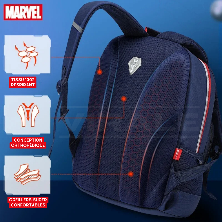 Sac à Dos Enfant Premium Spider-Man - Avec de Grandes Devoirs Viennent de Grandes Responsabilités !