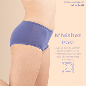 Protège-slip absorbant SoinsPlus® - Vous plus tranquille et confortable toute la journée ! | [Dernier jour de l'offre : 5 pour le prix de 4 + Livraison gratuite]