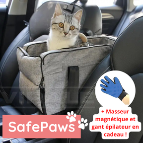 Siège de Sécurité pour Chats et Petits Chiens SafePaws Original | Votre Animal de Compagnie Plus Confortable et Tranquille avec Beaucoup de Sécurité [Dernières Unitès à -50%]