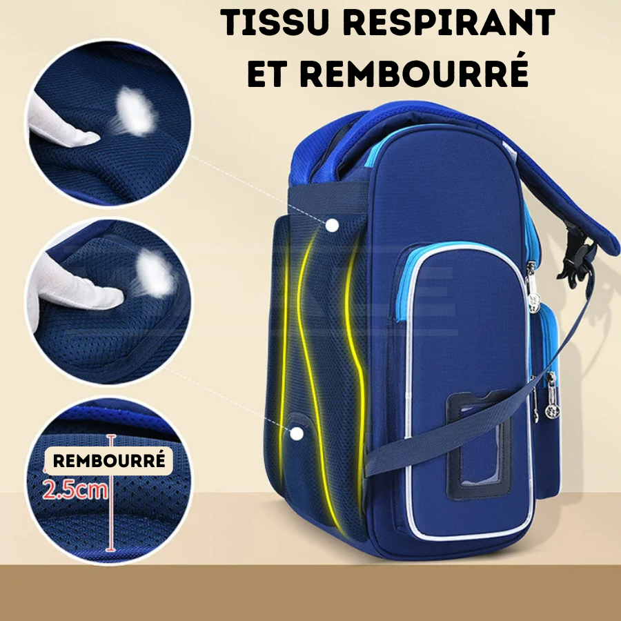 Sac à Dos Enfant Premium Imperméable Unisexe - Aventure Spatiale à l'École + Cadeau