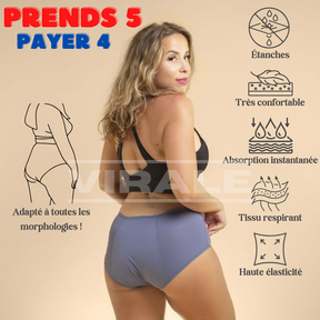 Culotte Absorbante Protectrice | Vous Plus Tranquille et Confortable Toute la Journée ! Lot de 3 Unités Couleurs Assorties