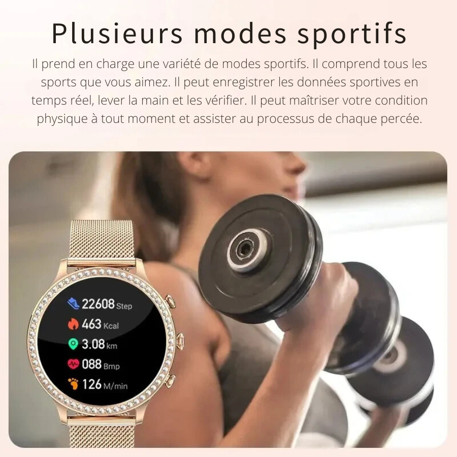 Plus haut Smartwatch où la pure élégance rencontre la multifonctionnalité