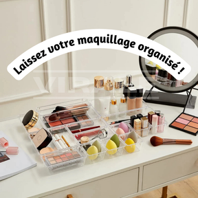 Kit d'Organisateurs en Acrylique Premium - Organisez Vos Tiroirs, Votre Maquillage et Bien Plus Encore avec Style et Praticité