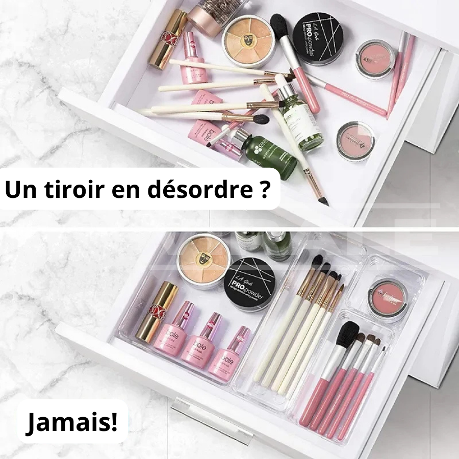 Kit d'Organisateurs en Acrylique Premium - Organisez Vos Tiroirs, Votre Maquillage et Bien Plus Encore avec Style et Praticité