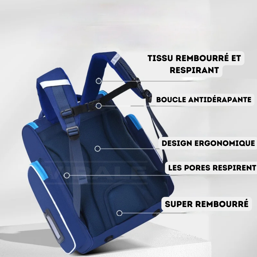 Sac à Dos Enfant Premium Imperméable Unisexe - Aventure Spatiale à l'École + Cadeau